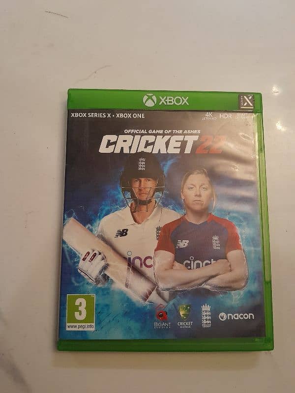 Cricket 22 Xbox one disk 0