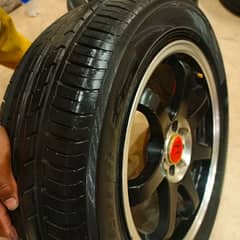 Honda civic Reborn 16 inches alloy rims with brand new Yokohama tyers