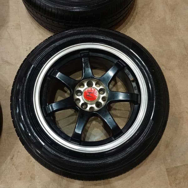 Honda civic Reborn 16 inches alloy rims with brand new Yokohama tyers 2