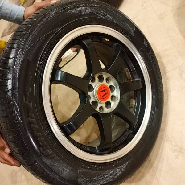 Honda civic Reborn 16 inches alloy rims with brand new Yokohama tyers 3