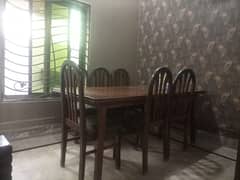 Dining table used in best condition Pure wooden table and 6 chairs