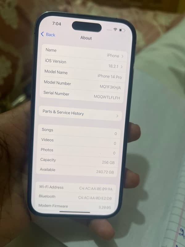 iphone 14 pro 256 gb non approved 10