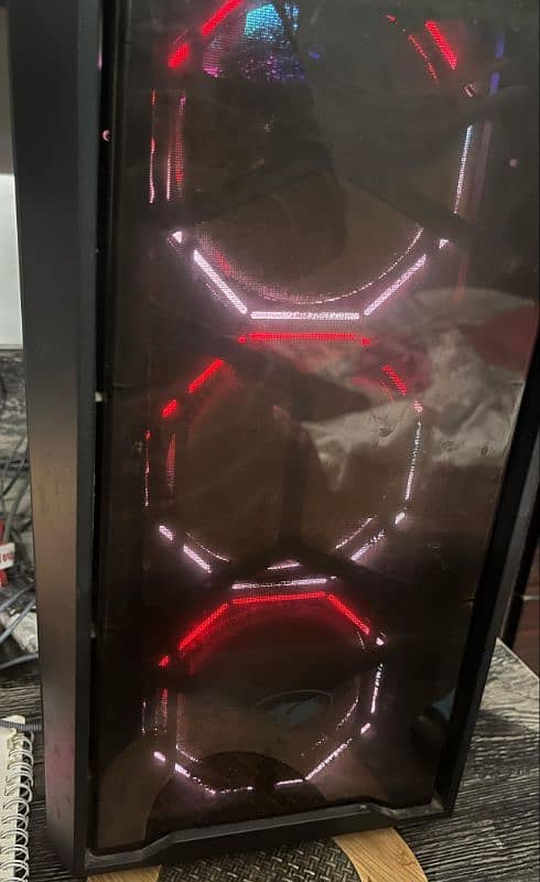 AMD RYZEN top gaming pc setup complete with 24inch borderless read. . 1