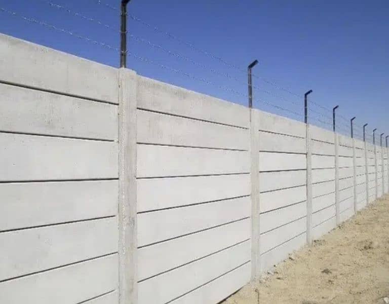 Boundariey wall, Cement wall, Concrete wall etc. . . 10