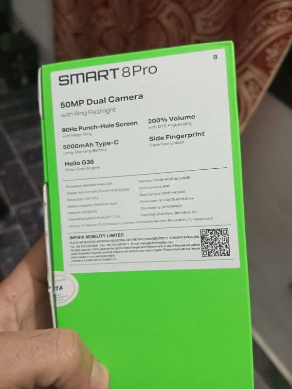 infinix smart 8 pro 8 /128 3