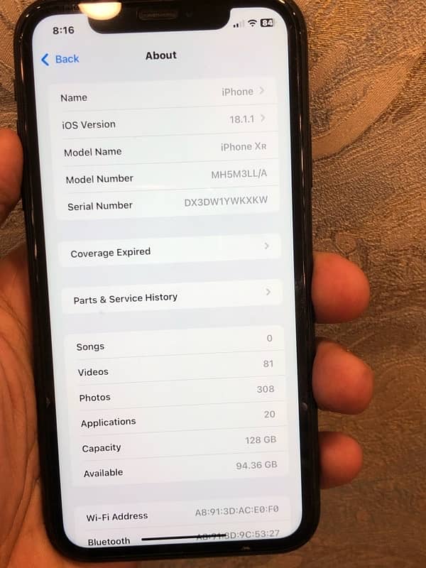 IPhone XR PTA Approved (Jv) Sim working All Geniune 100% 10