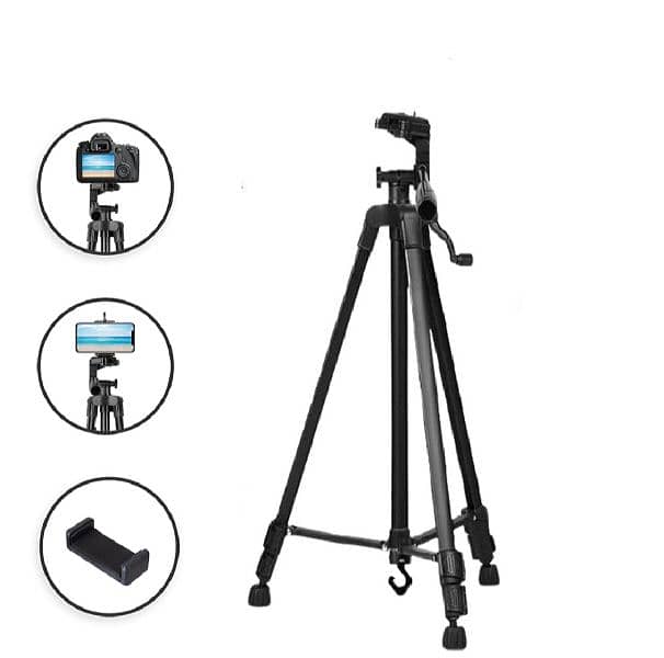 3.5ft mobile phone tripod with portable mobile/camera holder. 2