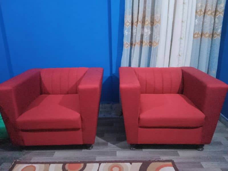 4 Seater Sofa Maroon Color 1