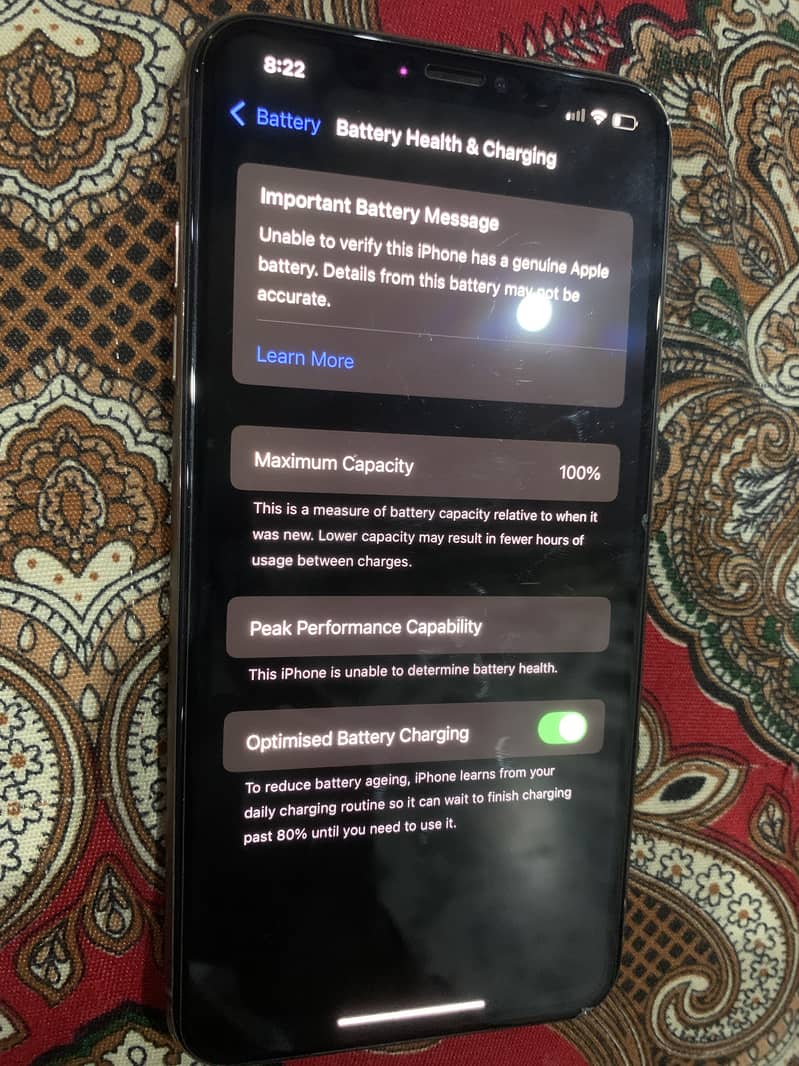 iPhone XS Max duel PTA approved official 256 Gb storage 8