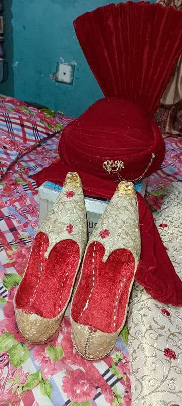 Wedding sherwani with Khusa&Kula 1