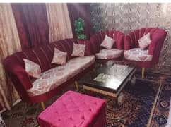 sofa set with cushions