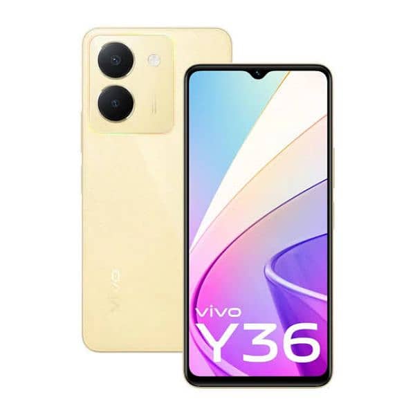 Vivo Y36 Gold 8+8 Ram,256GB Rom 0