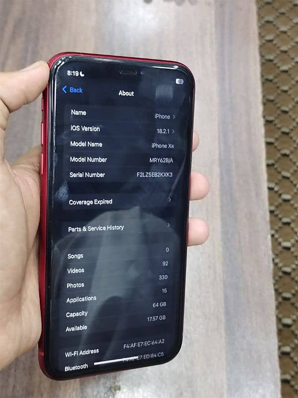 IPHONE XR 64GB NON PTA 8