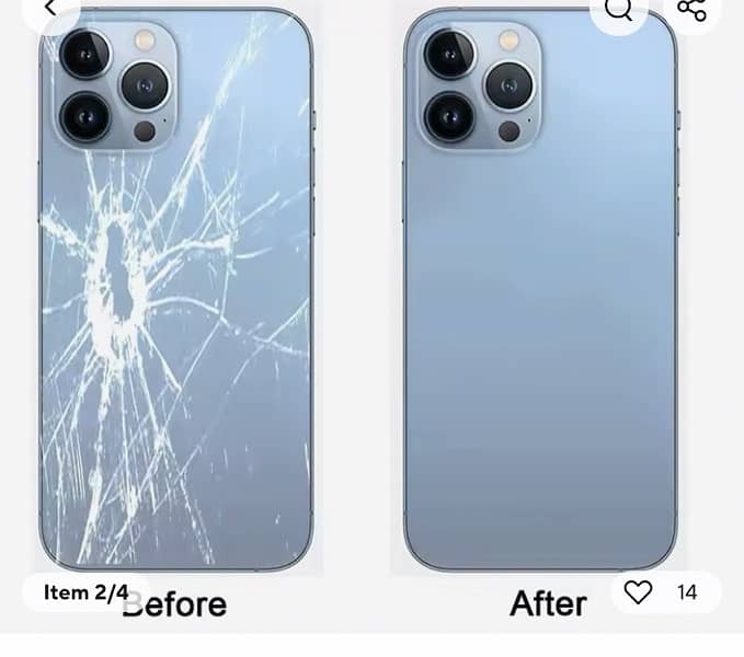 IPhone Xr to 13 pro Converted Back Glass 2