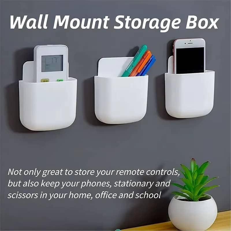 Wall Mounted Storage Box Household Living Room Conditioner Remote Cont 10