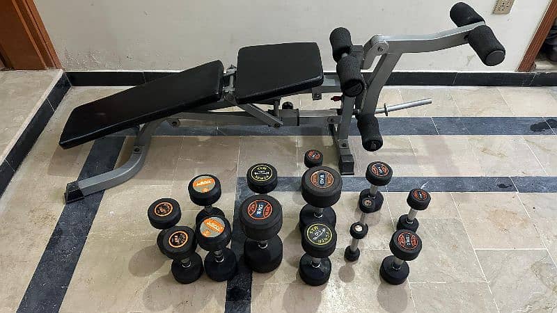 Adjustable  heavy duty bench dumbbells 1