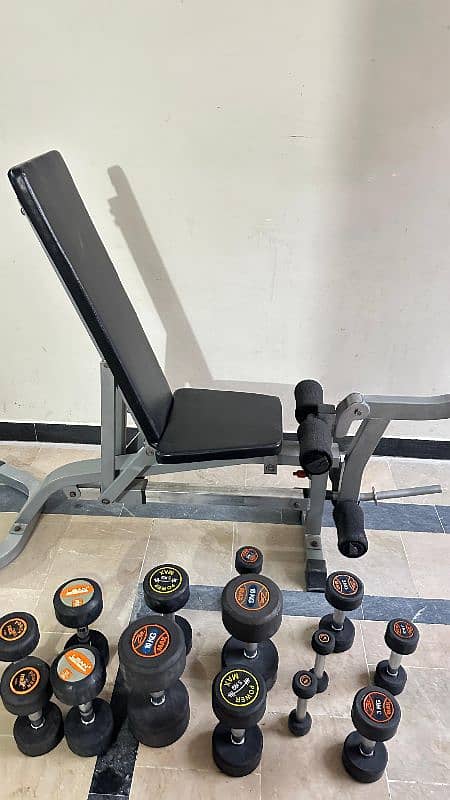 Adjustable  heavy duty bench dumbbells 2