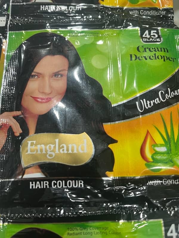 England hair colour & conditioner 43& 45 0