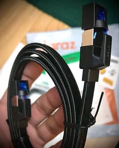 UGREEN CAT8 40GBPS 2000MHZ COTTON BRAIDED LAN RJ45 CABLE (3M & 5M)!!!