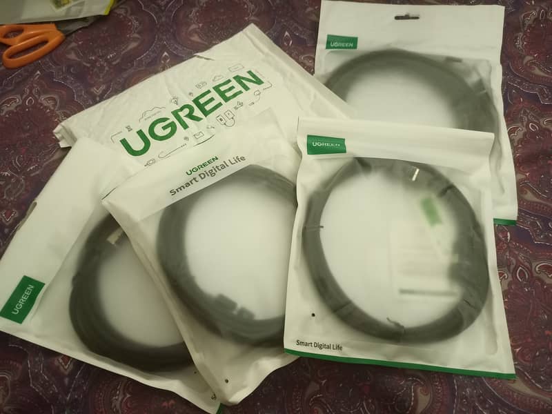 UGREEN CAT8 40GBPS 2000MHZ COTTON BRAIDED LAN RJ45 CABLE (3M & 5M)!!! 2