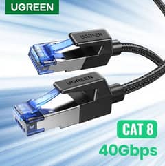 UGREEN CAT8 40GBPS BRAIDED NETWORK LAN RJ45 CABLE (3M)!