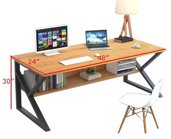 FIXED PRICE. . . HEAVY DUTY LARGE W/L48in × W24in × H30in OFFICE DESK! 1