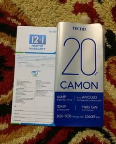 Camon 20 Pro Official Pta with Box