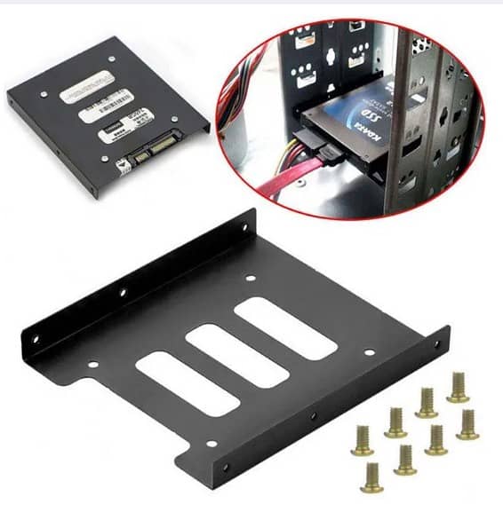 VALUEGIST 2.5IN TO 3.5IN SSD/HDD MOUNT KIT, METAL BRACKET W/SATA 3.0! 2