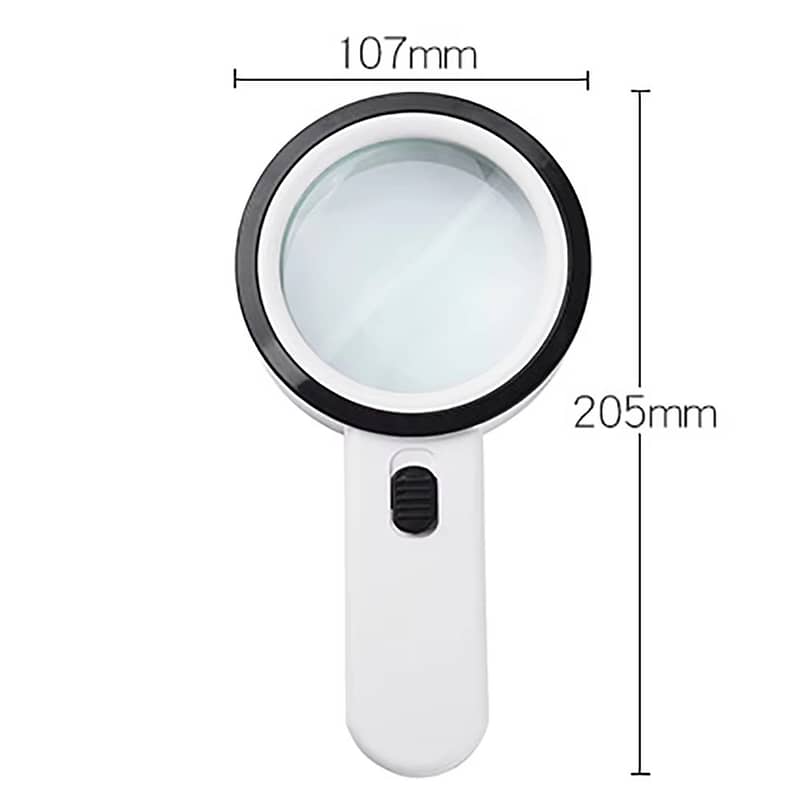 Magnification Magnifying Glass Professional Double Lens With Two Led 0