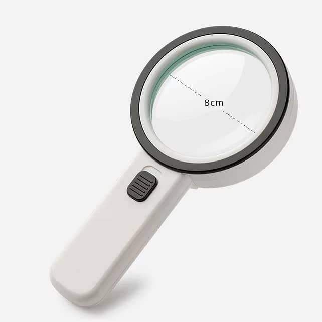 Magnification Magnifying Glass Professional Double Lens With Two Led 1