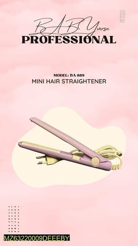 corded Electric mini hair straightener 0