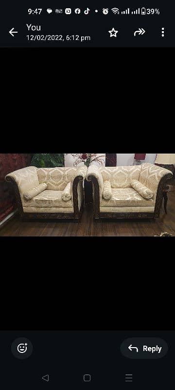 Almost new 5 seater sofa set 2