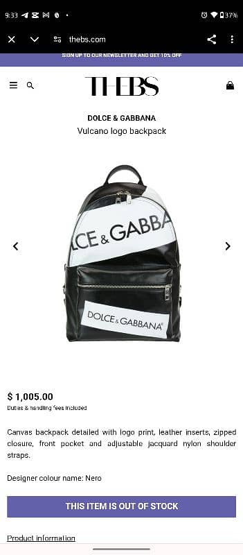 Dolce and Gabbana 100% Original bagpack 4