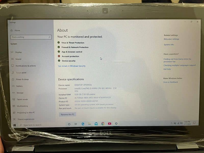 Dell laptop 4