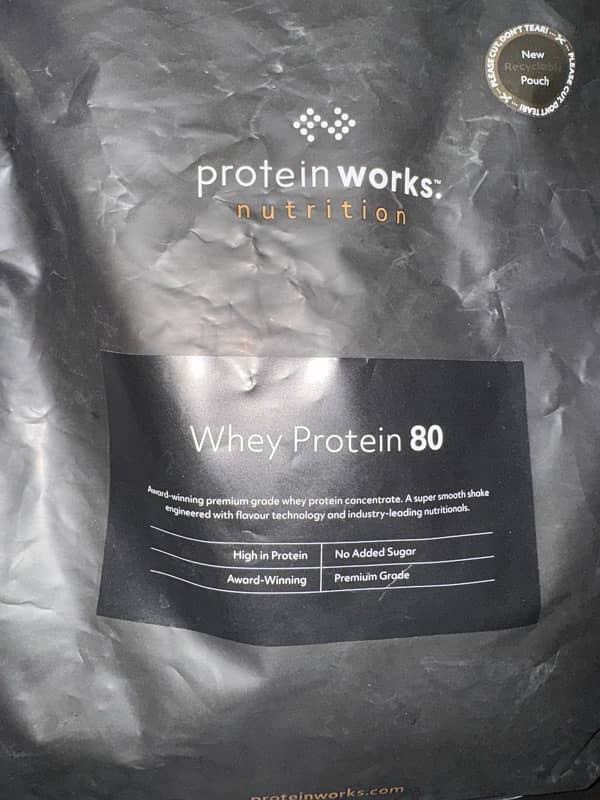 (Protein works) protein powder 2kg bag USED 3