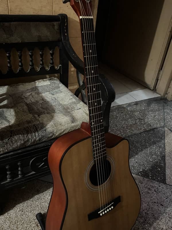 acoustic guitar  with the beautiful color and sounds professional 2