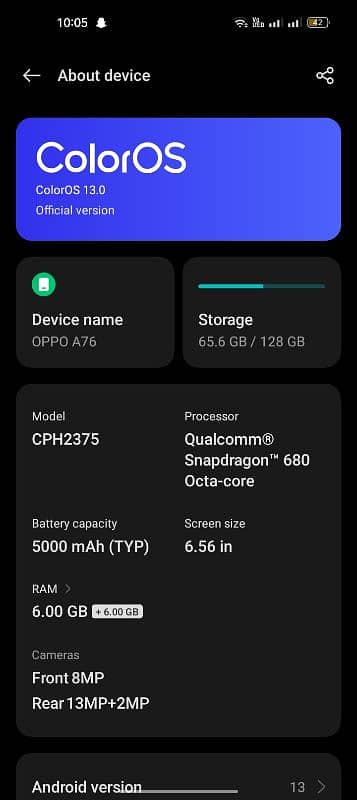 Oppo a76 with box Exchange possible with S10 and Edge phones 4