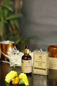 PACK OF 2 ORGANIC SCRUB SOAP & ORGANIC HAIR SERUM