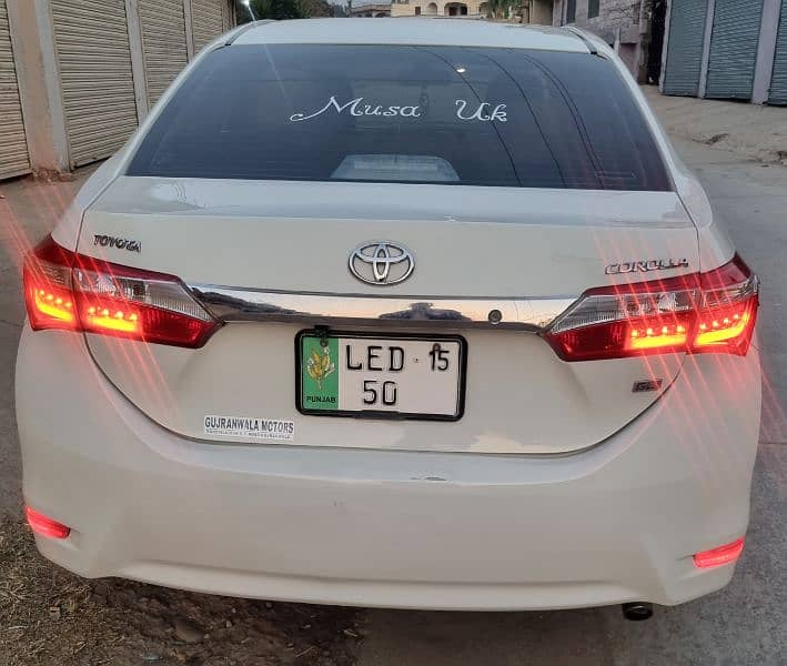 Toyota Corolla GLI 2015 2 digit number. 03448833123 9