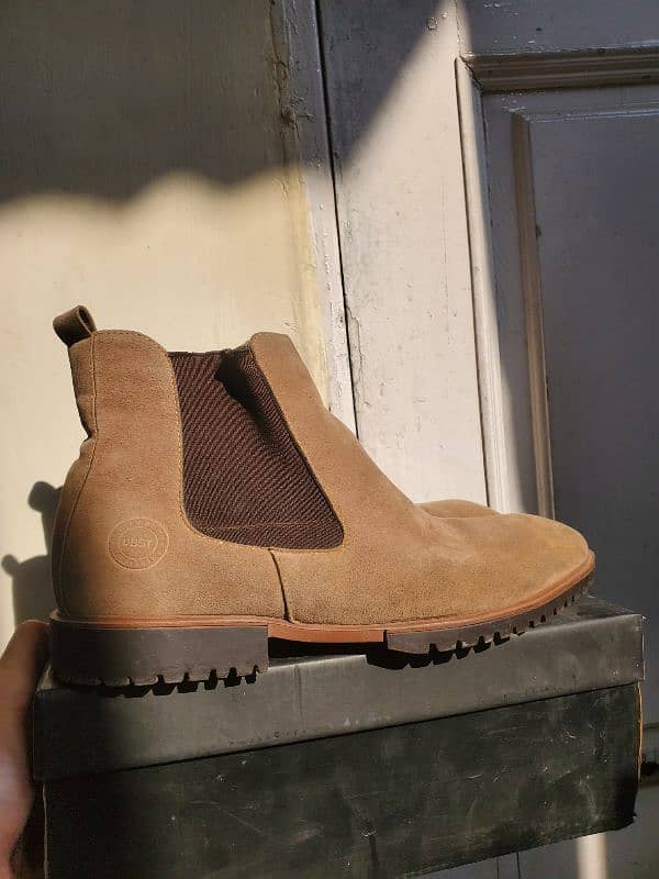 Chelsea Suede Leather Boots 5