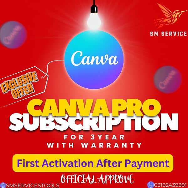 Canva Pro for 3Year 0/319/24/3939/1 0