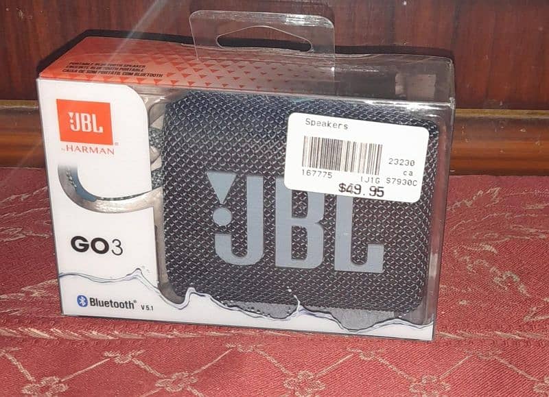 JBL GO 3 Wireless Bluetooth Speakers 0