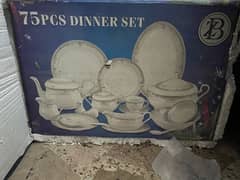 bone dinners set 75 pieces