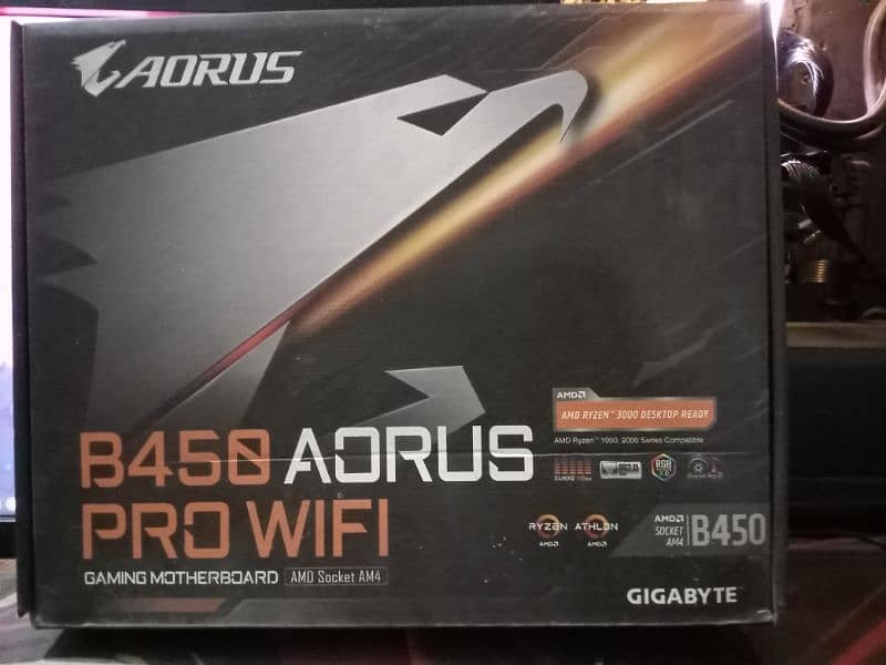 Ryzen 5 3600 Aorus b450 pro wifi gaming motherboard for sale 1