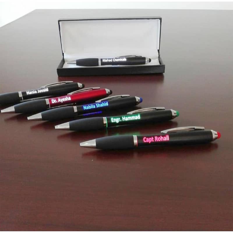 whit Lighting Ball Point Pen - Lighting Up Laser Logo Pen Ball Point | 3