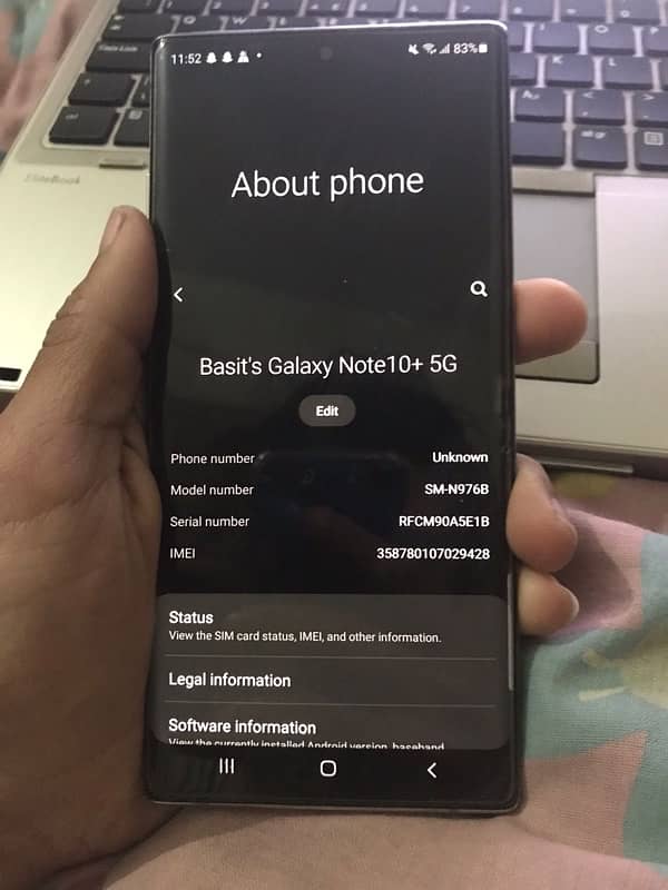 Note 10 plus 5g (pta approved) 2