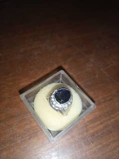 Original Neelum stone in silver ring