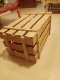 WOODEN PAllET STORAGE BOXES