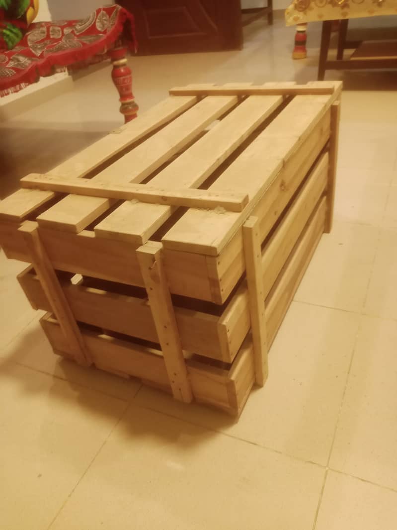 WOODEN PAllET STORAGE BOXES 0