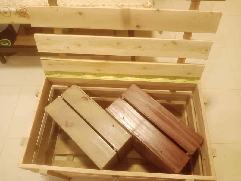 WOODEN PAllET STORAGE BOXES 1